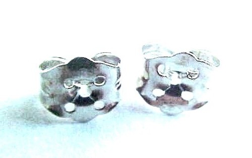14kt white gold - 14kt, screw