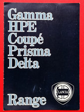 1983-84 LANCIA RANGE Sales Brochure - Delta HF Turbo GT Prisma Coupe HPE Gamma
