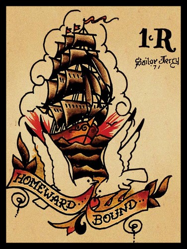 Sailor jerry rum retro - sailor, metal
