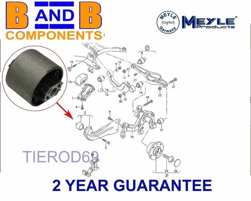 Rear axle trailing - arm, guide