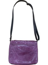 White Stuff Leather Shoulder Bag Pink Adjustable Strap