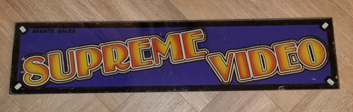 Supreme video arcade marqee - arcade,