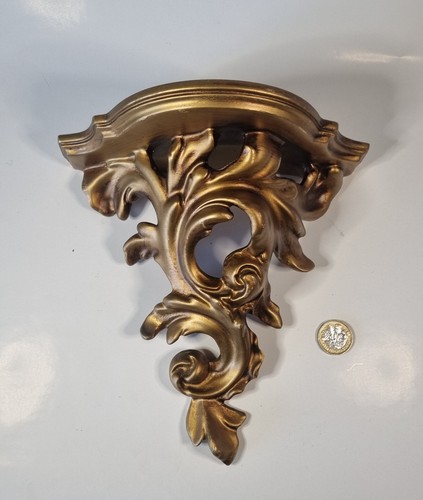 Small vintage ornate gold wall - vintage,