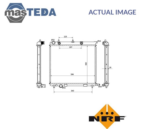 53863 engine cooling radiator - 53863,