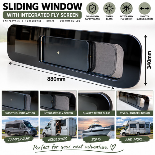 Campervan sliding window - sliding,