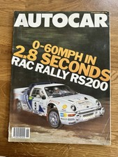 AUTOCAR MAGAZINE 12-NOV-86 -