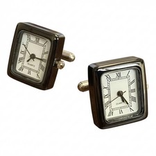 Watch Cufflinks, Rectangular