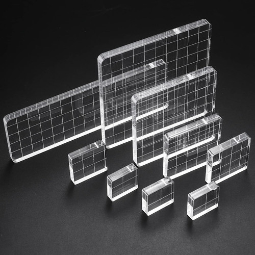 Pcs acrylic stamp blocks - pcs,