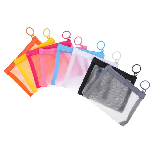 Pcs mini mesh zipper bag - 8,