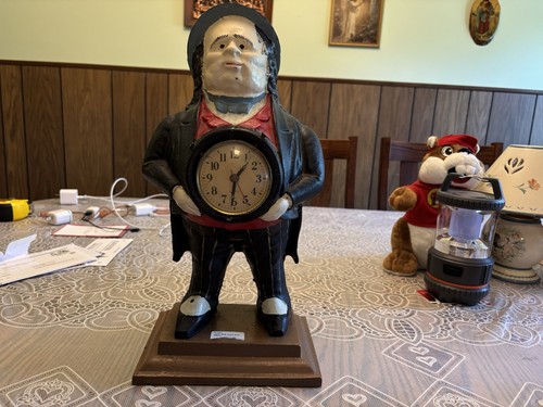 John bull cast iron clock - bull,