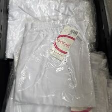 Cherokee Scrub Trousers Style 2001 Elastic Waist Doctors/Nurses Uniform Whites L