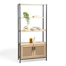 Rattan Effect Bookcase for