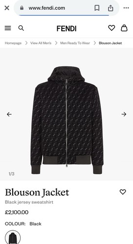 Bnwt fendi black velvet - fendi,