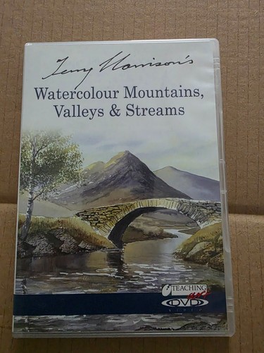 Watercolour mountains valleys - watercolour, mountains,