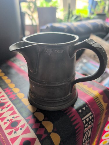 Antique pewter pint - antique,