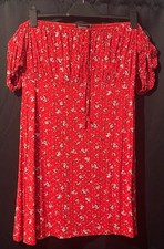 Women’s Red Boohoo Dress, Size 18, Brand New without Tags