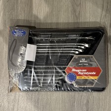 SnapOn Eurotools Spanner Wrench Combination *12*pc 12-Point Set 8mm-19mm + Torch