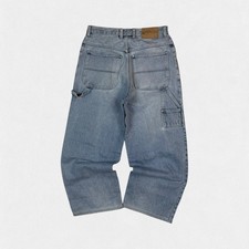 Vintage Y2K Ecko Unltd baggy wide leg hip hop denim jeans light blue W32 x L28