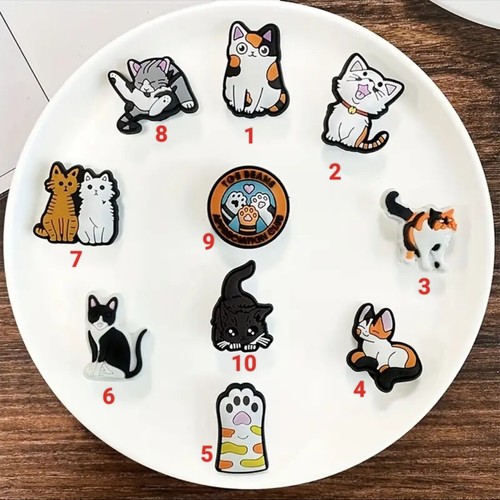 Cute cat shoe charms - charms, –