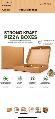 13x takeaway pizza boxes - 13x,