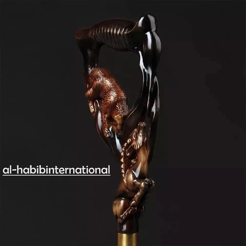 Hand craved bear gazelle - bear, &