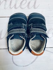 Clarks baby boy first shoes navy blue train 3.5 G