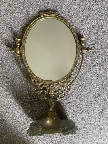 Vintage brass tabletop vanity - tabletop,