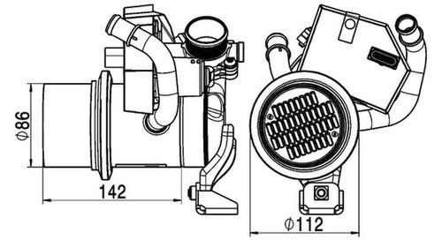 Mahle premium line egr cooler - premium,