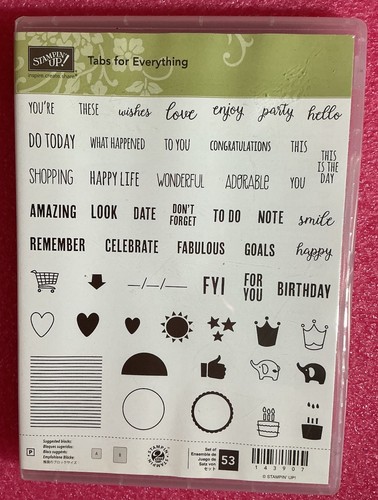 Stampin clear stamp set - clear,