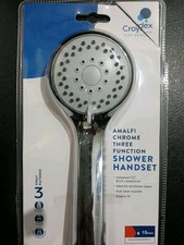 Bathroom Shower Head and 1.5m Flexible hose Pipe  Chrome 