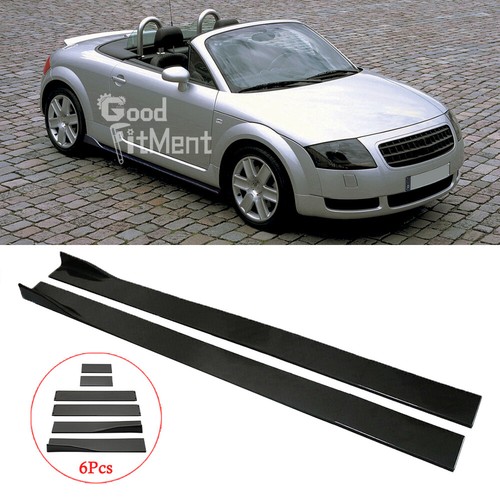 Glossy side skirts spoiler lip - side,