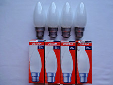 4x 25w B22 Bayonet Incandescent Old Fashioned Type Candle Bulbs Tungsten Lamps
