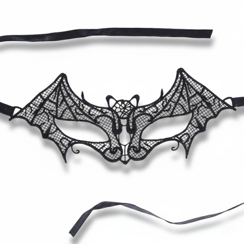 Black bat lace masquerade eye - masquerade,
