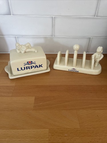 Lurpak vintage butter dish and - dish,