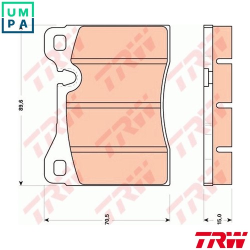 Brake pad set disc - brake,