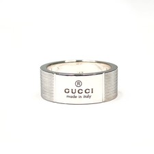 GUCCI Ring logo Silver925 mens