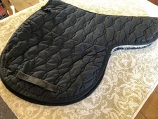 Griffin Full Size High Wither GP Half Wool Lined Black Numnah