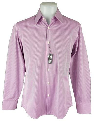 Boss hugo mens purple - hugo, l/s