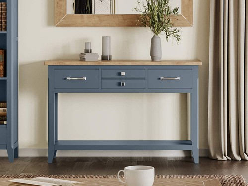 Signature blue console table - blue,