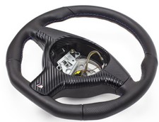 Flattened Leather Steering