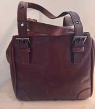GIANNI CONTI Shoulder Bag Tan Leather Bag Extendable Quality Italian Bag.