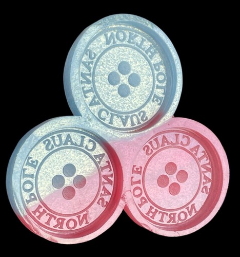 Christmas santas buttons - santas,