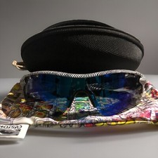 Oakley Custom Radarlock Fingerprint Deep Blue Polarized + G30 Replacement Lens