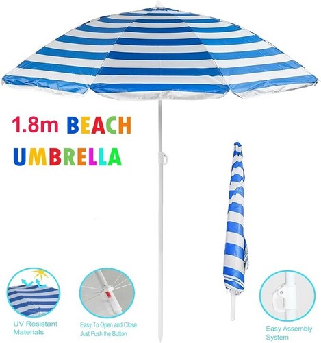 Beach parasol umbrella 8m - umbrella, 1.8m