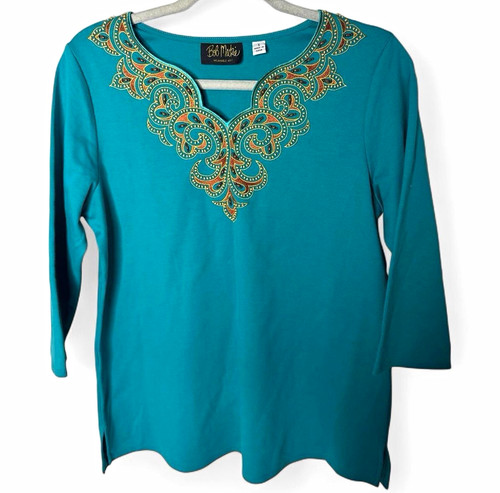 Bob mackie wearable art - art, teal