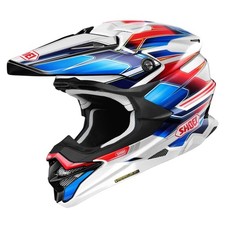 2026 SHOEI VFX-WR HELMET SPARKLE TC10 WHITE RED BLUE ADULT MOTOCROSS OFF ROAD MX
