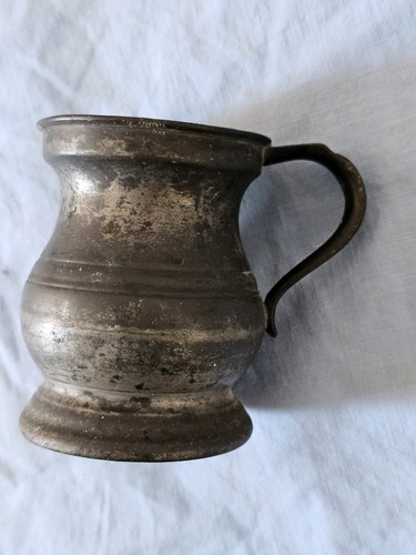 Antique pewter gill - antique,