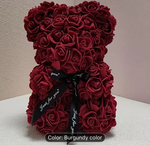Rose bear foam flower - cm,
