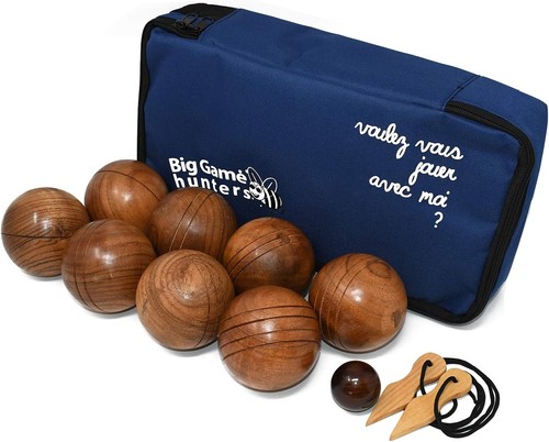 Wooden boules set - boules, with