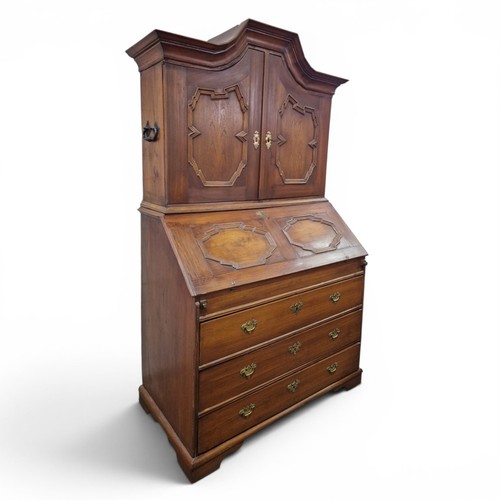 Antique danish bureau bookcase - antique,